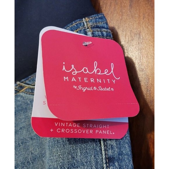 Maternity Isabel Maternity Size 2 Vintage Style 32" x 26.5" Straight Jeans B07 - Picture 4 of 9